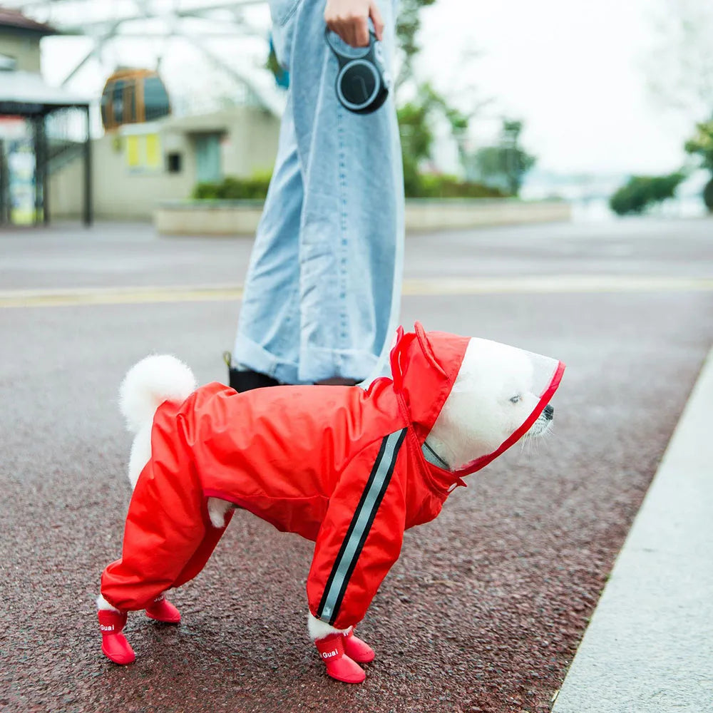 かっこいい犬用レインコート